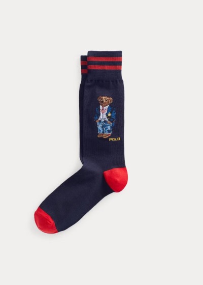 Men's Polo Ralph Lauren Polo Bear & Stripe 2-Pack Socks | 318579SUF